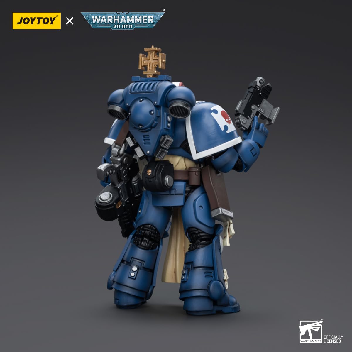 JOYTOY Warhammer 40,000 Ultramarines Sternguard Veteran Sergeant 1/18 Action Figure – Collectible Gift