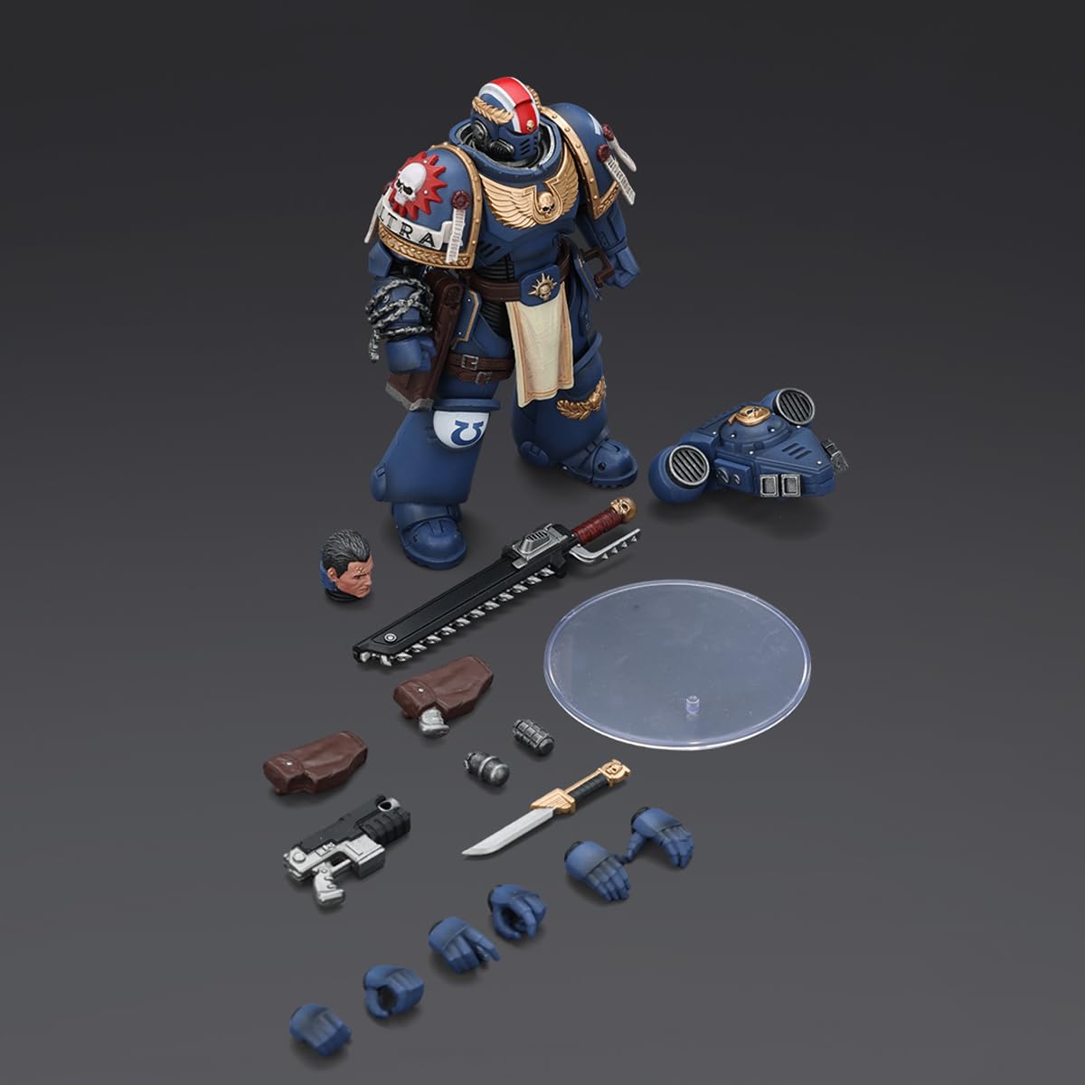 JOYTOY Warhammer 40K Ultramarines Titus 1/18 Action Figure – Laurels of Victory (4.8in)