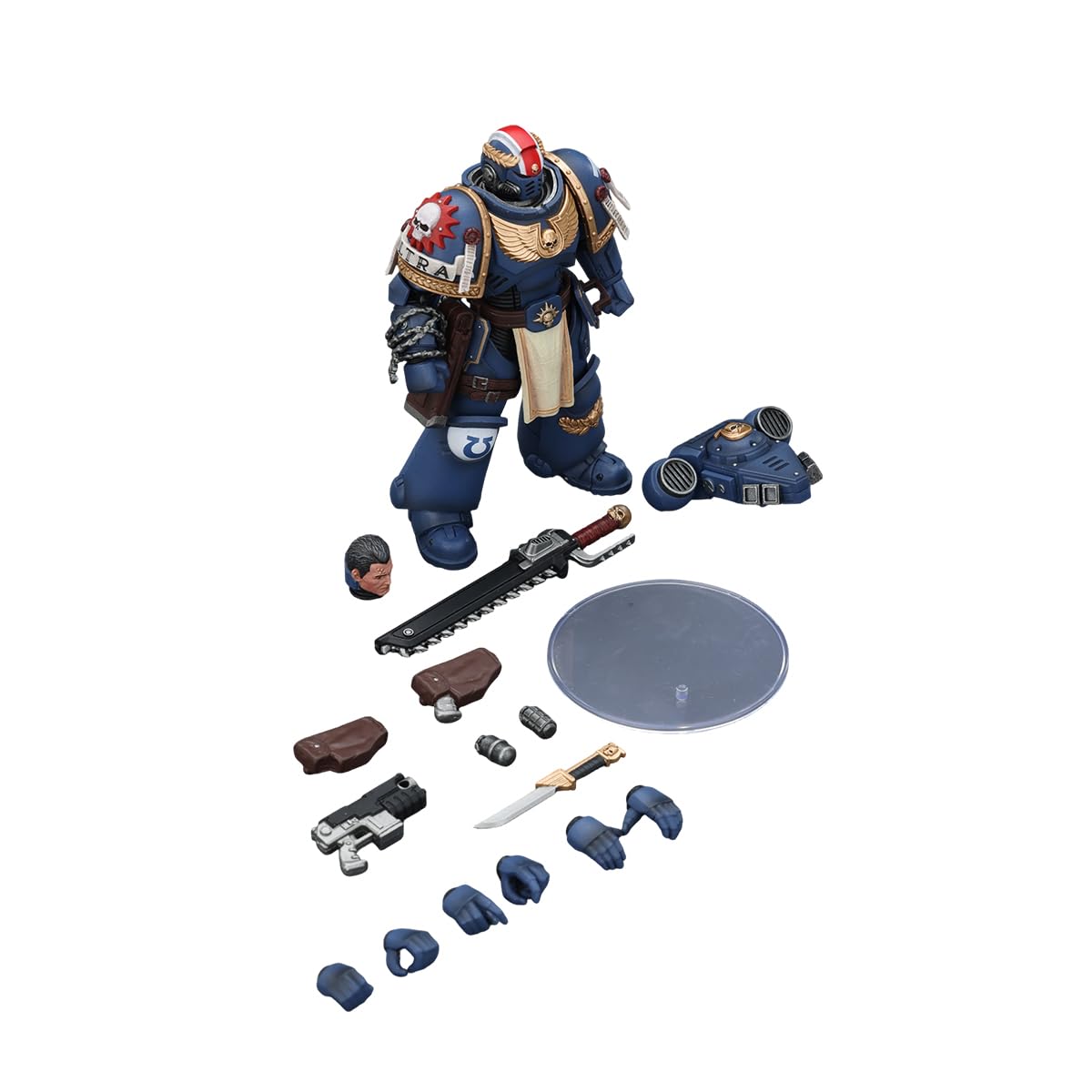JOYTOY Warhammer 40K Ultramarines Titus 1/18 Action Figure – Laurels of Victory (4.8in)