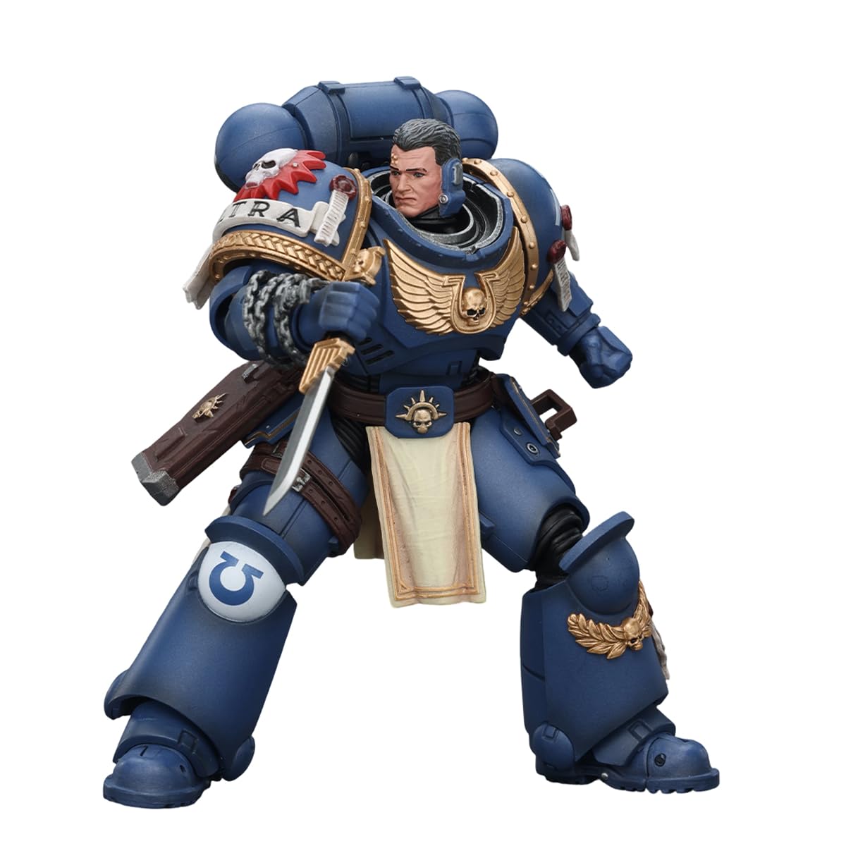 JOYTOY Warhammer 40K Ultramarines Titus 1/18 Action Figure – Laurels of Victory (4.8in)
