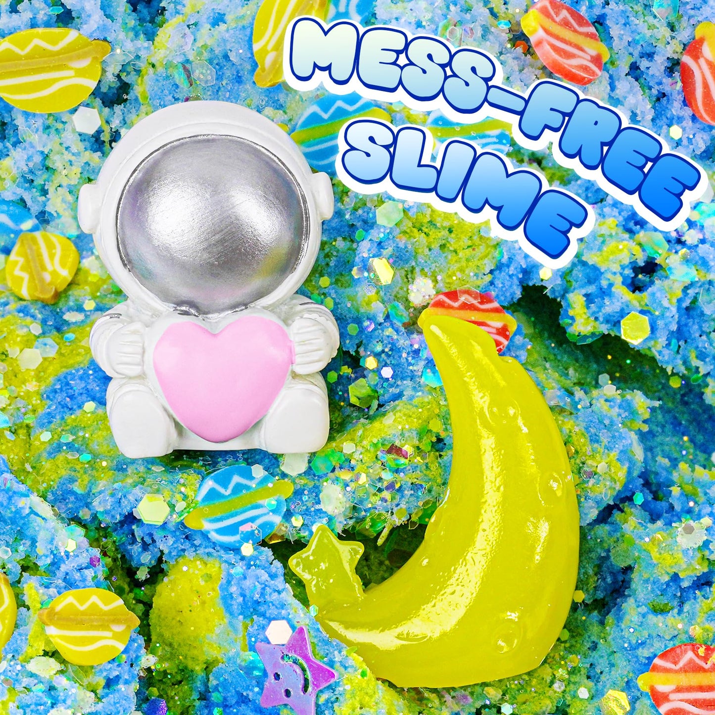 Joytry Galaxy Cloud Slime Kit – Glow-in-the-Dark Space Slime for Kids | Valentines Day Gifts & Classroom Favors