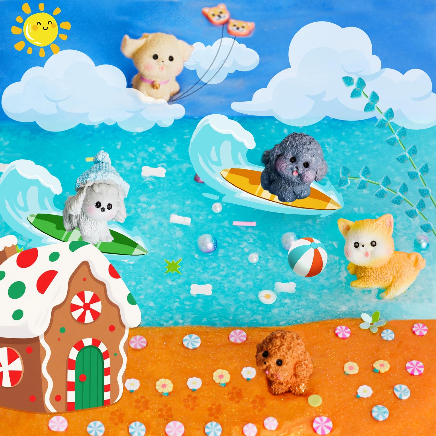 Joytry Puppy Slime Kit 20oz — 6 Textures, Glow in the Dark Slime Pack