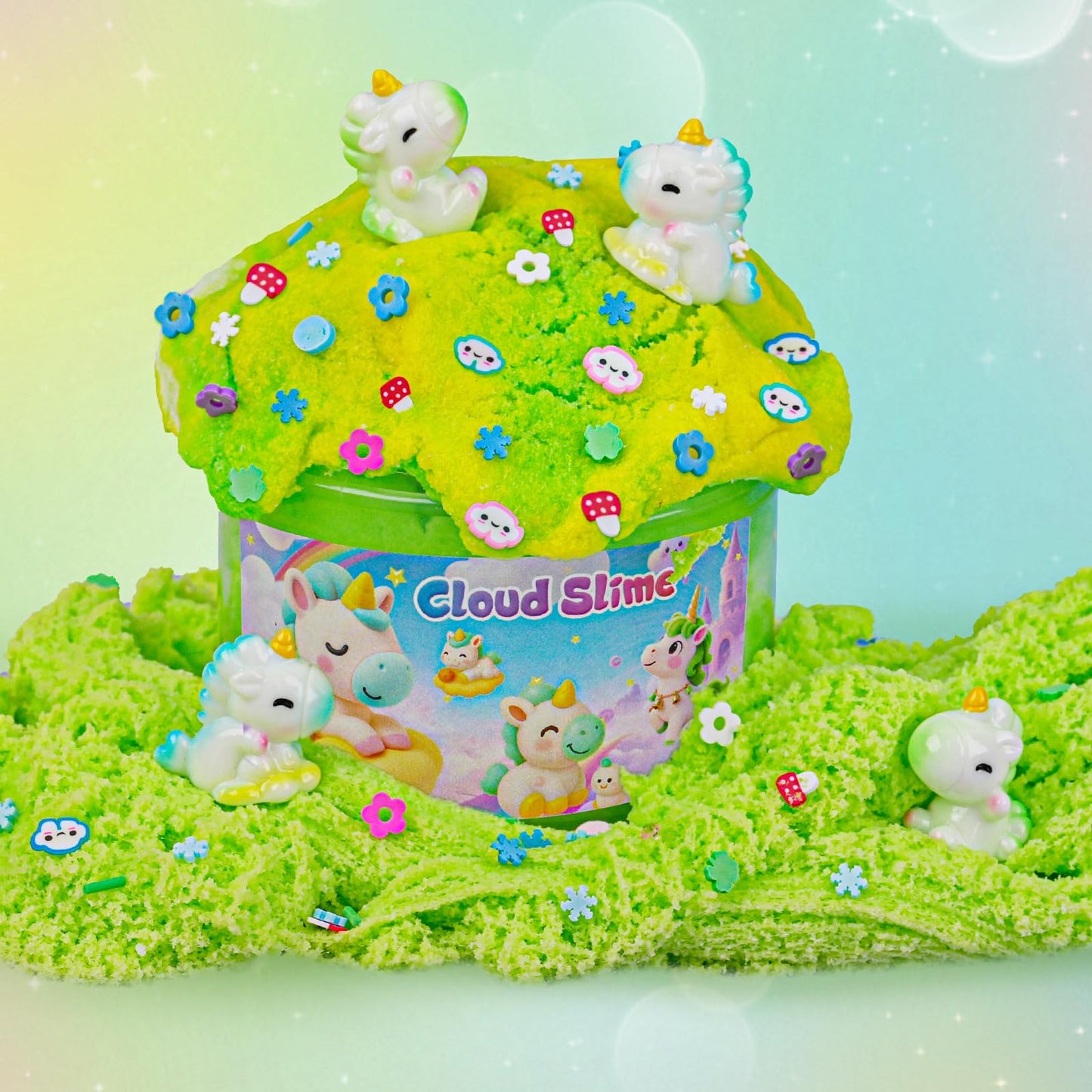 Joytry Unicorn Cloud Slime2 Kit 2 Pack – 14oz Non-Stick Glitter Slime
