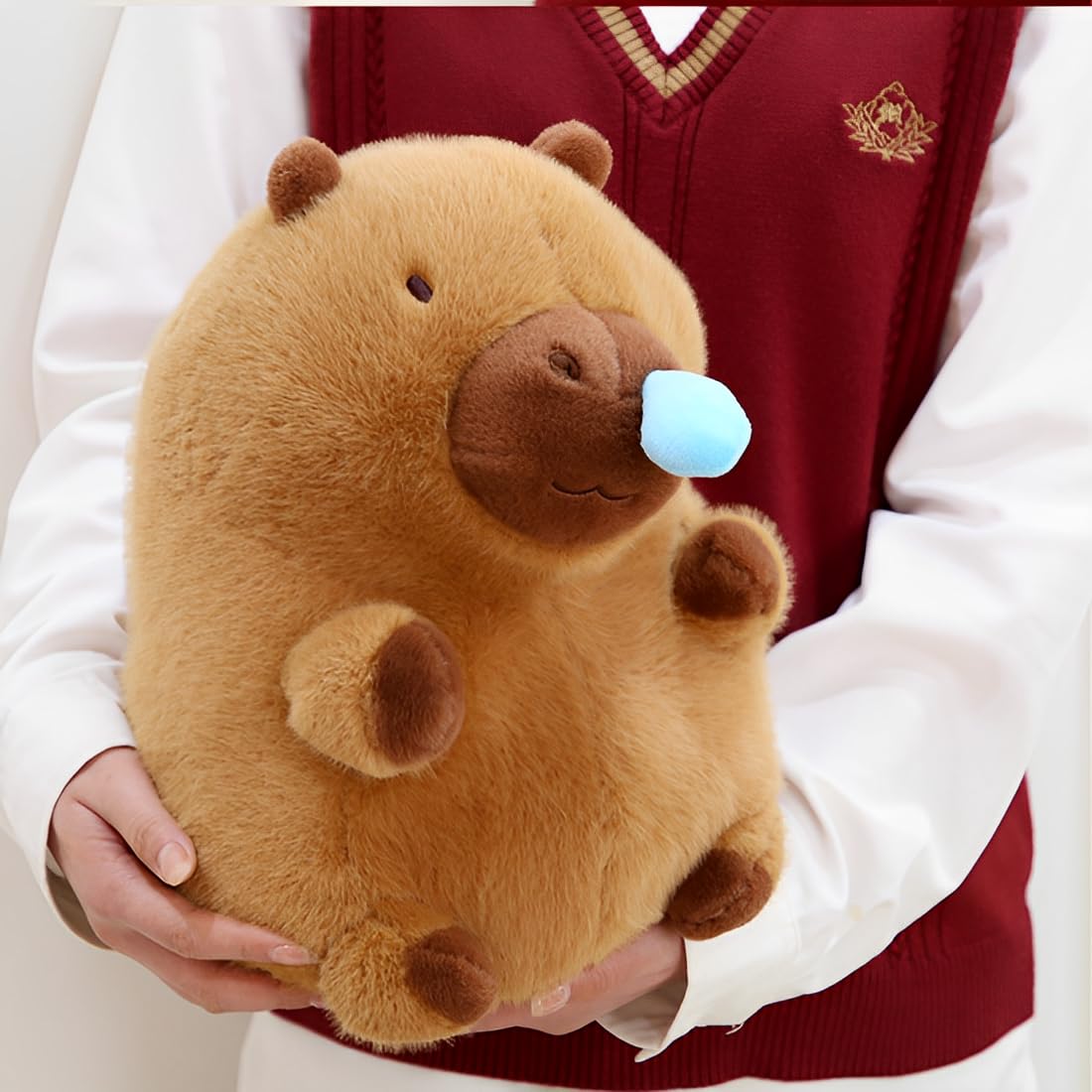 JPORSHU Capybara Plush Toy – 16-Inch Plush with Turtle Backpack | Cute Gift & Home Decor