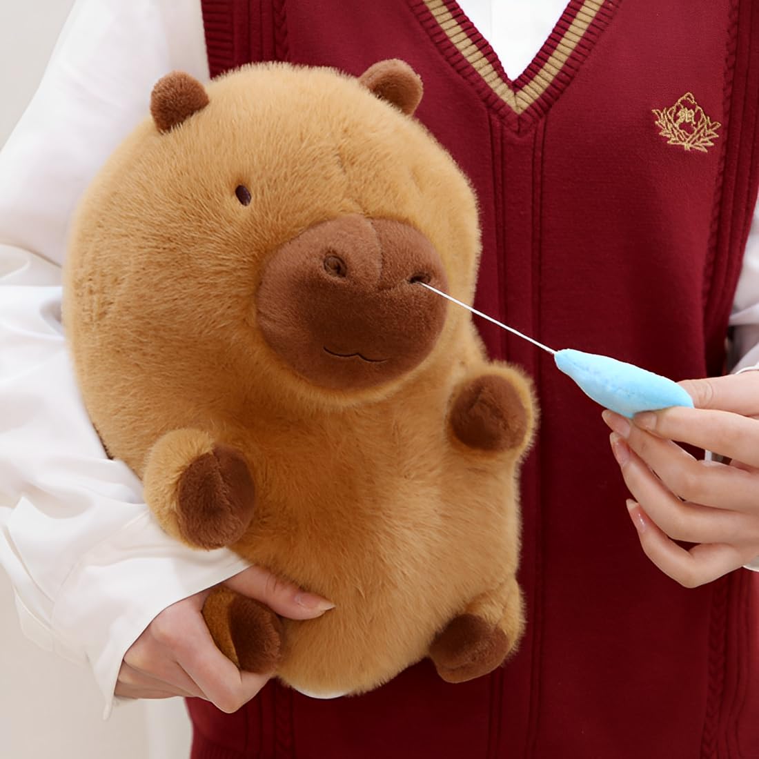 JPORSHU Capybara Plush Toy – 16-Inch Plush with Turtle Backpack | Cute Gift & Home Decor