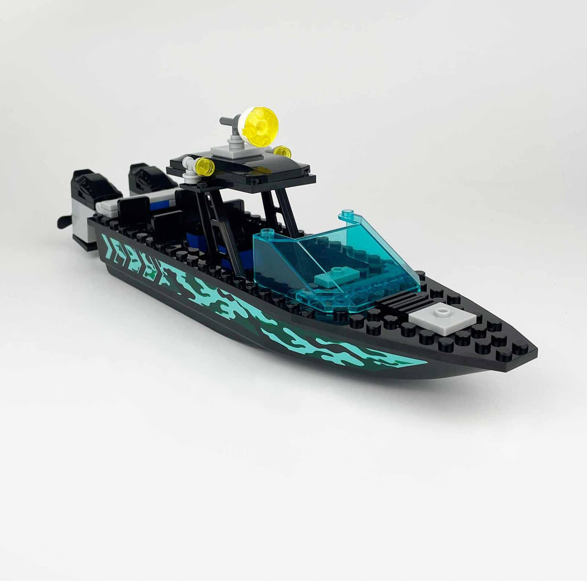 JQARCH Speed Boat Building Blocks Sets – City Coast Guard, Police, Fire & Rescue