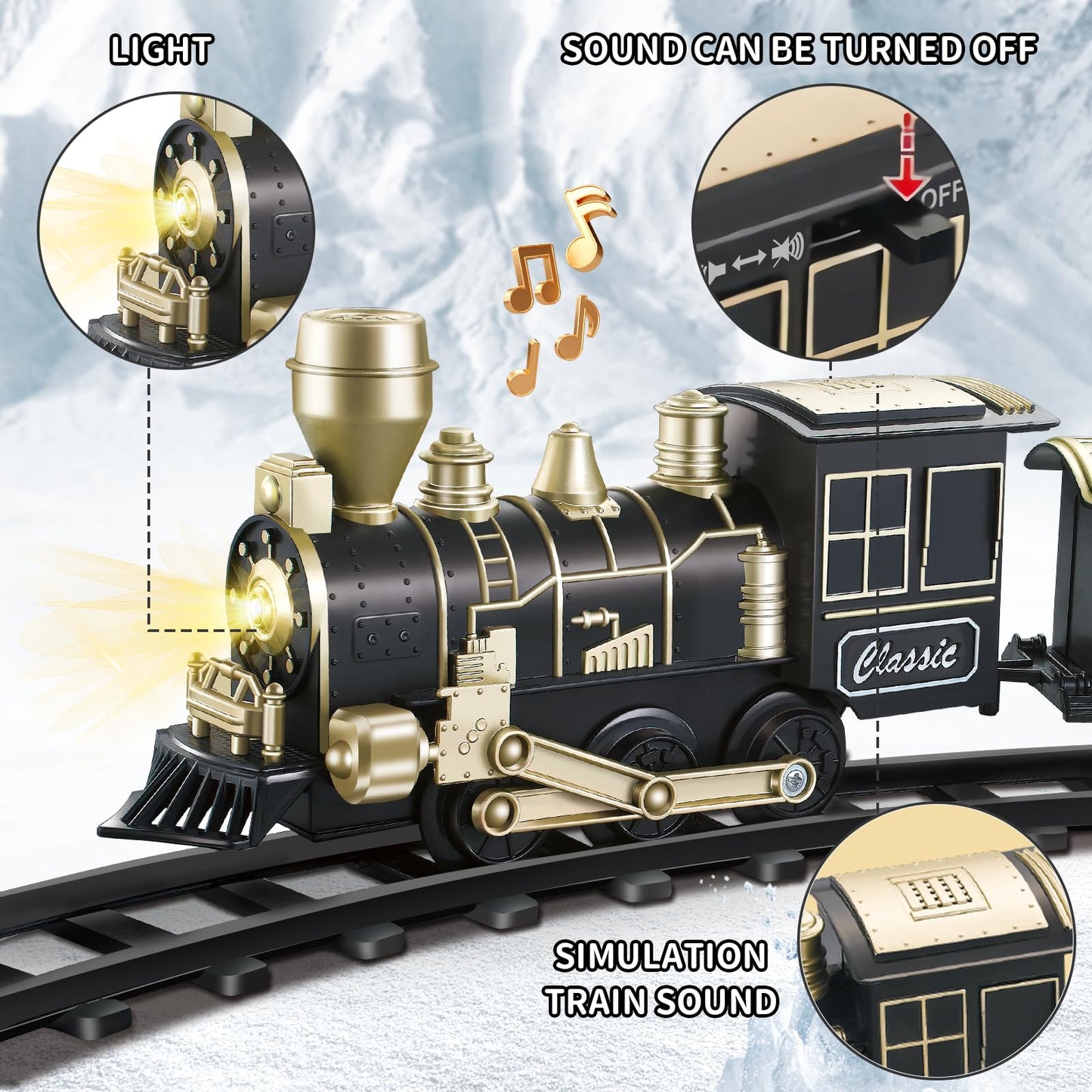 JQ JUQU Electric Train Set for Kids 4-8 – Complete Indoor Rail Play