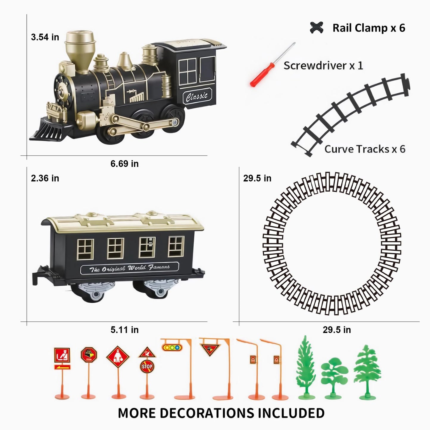 JQ JUQU Electric Train Set for Kids 4-8 – Complete Indoor Rail Play