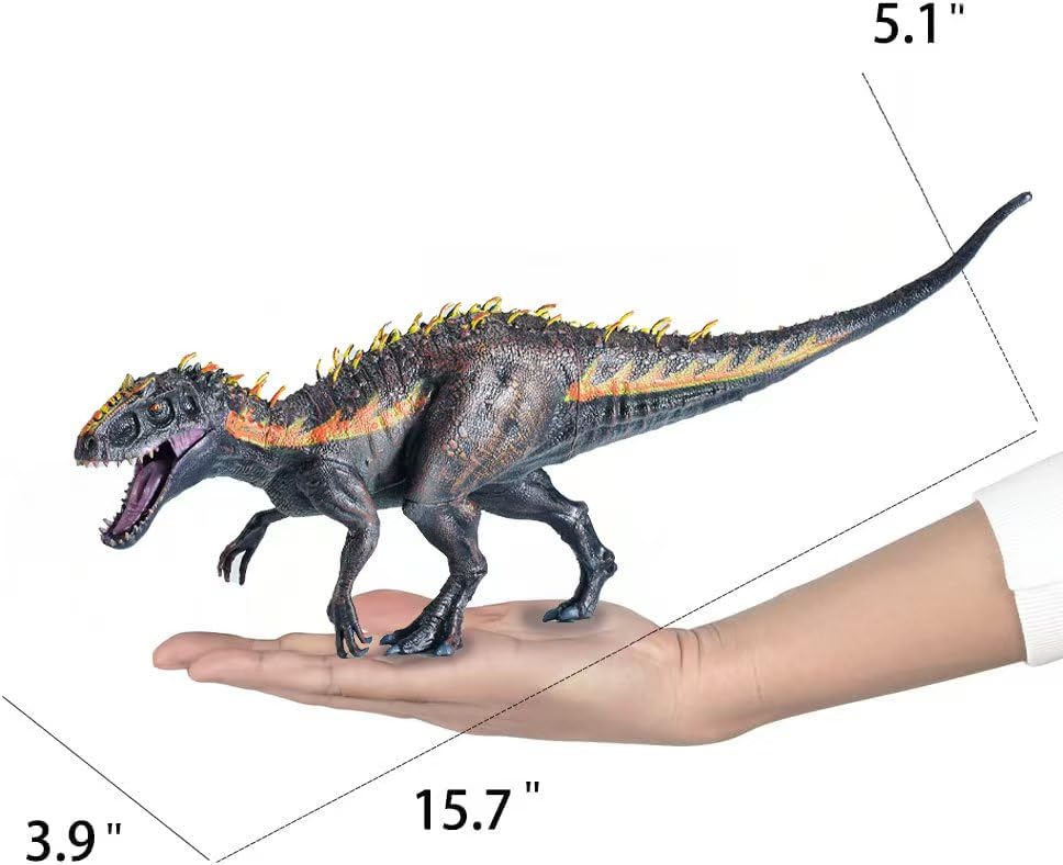JR PARK Large Realistic T-Rex Toy – 15.7-inch Figure with Movable Jaw for Kids 8+