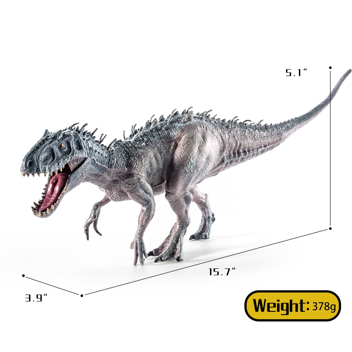 JR PARK 2Pcs Dinosaur Set – 15.7-inch Large T-Rex & 12.2-inch Realistic Tyrannosaurus Rex