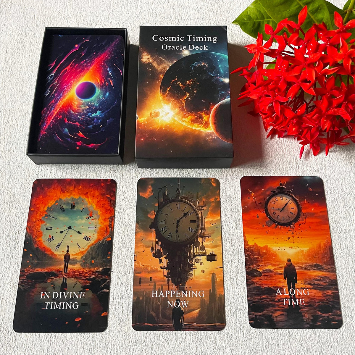 Jrskvaro Time Oracle Cards Deck | Cosmic Timing for Beginners