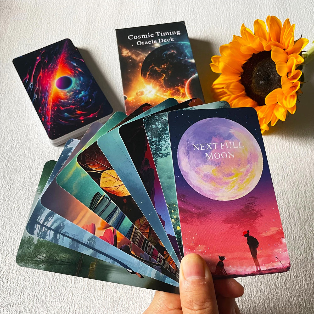 Jrskvaro Time Oracle Cards Deck | Cosmic Timing for Beginners