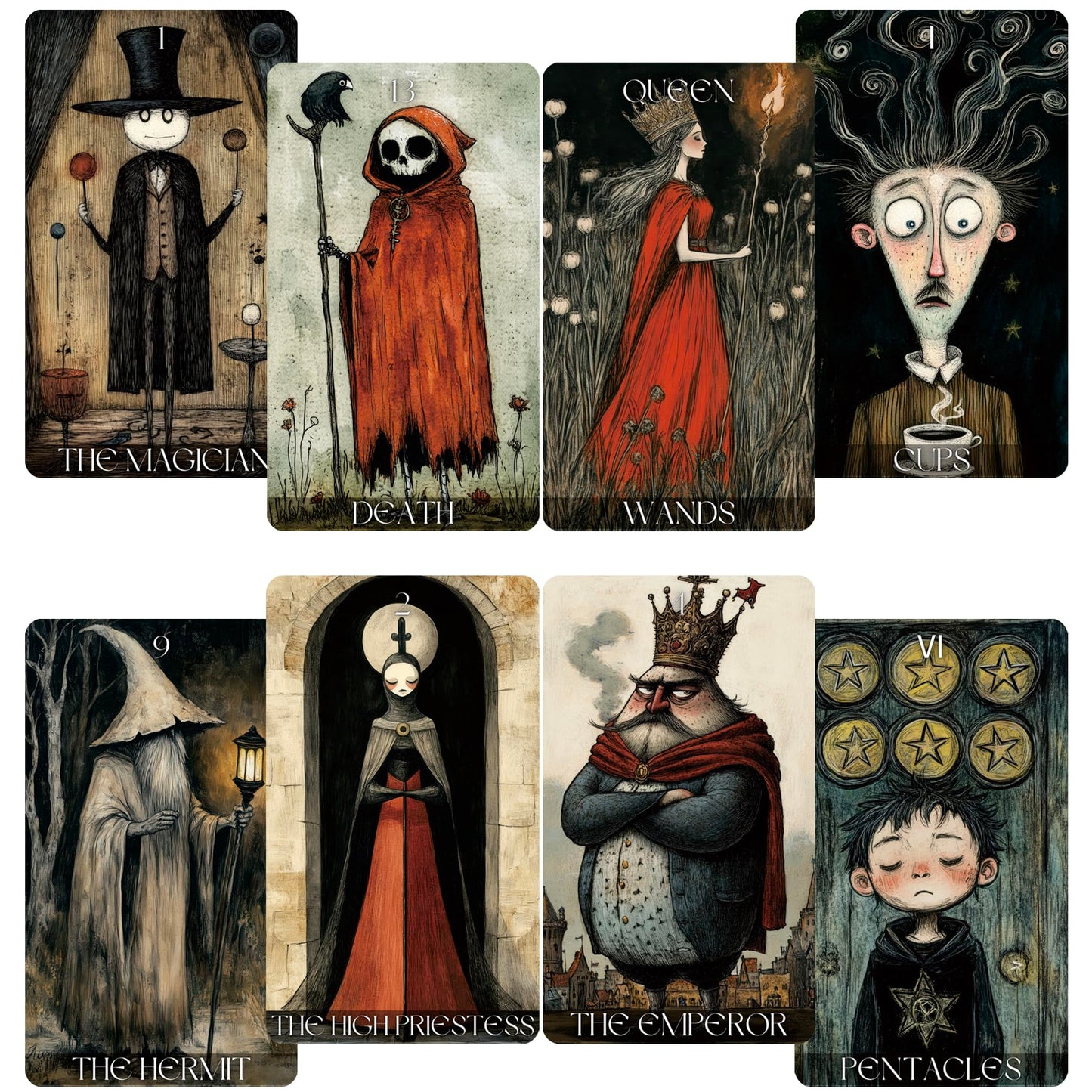 Jrskvaro Daydream Tarot Deck for Beginners – Surreal 78-Card Set