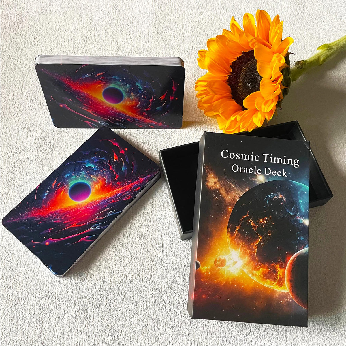 Jrskvaro Time Oracle Cards Deck | Cosmic Timing for Beginners