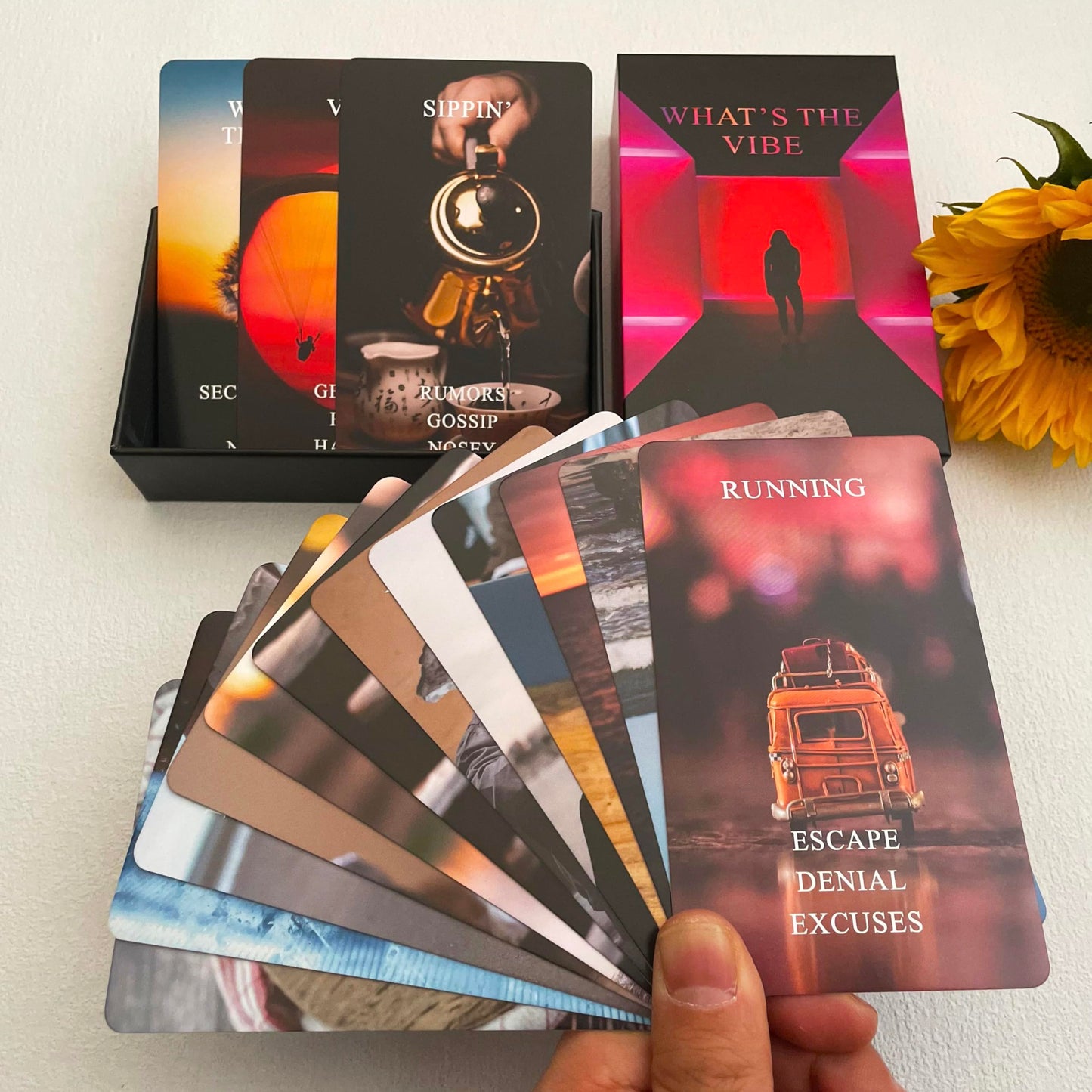 Jrskvaro What's The Vibe Oracle Cards Deck — Beginner Oracle for Career & Relationships