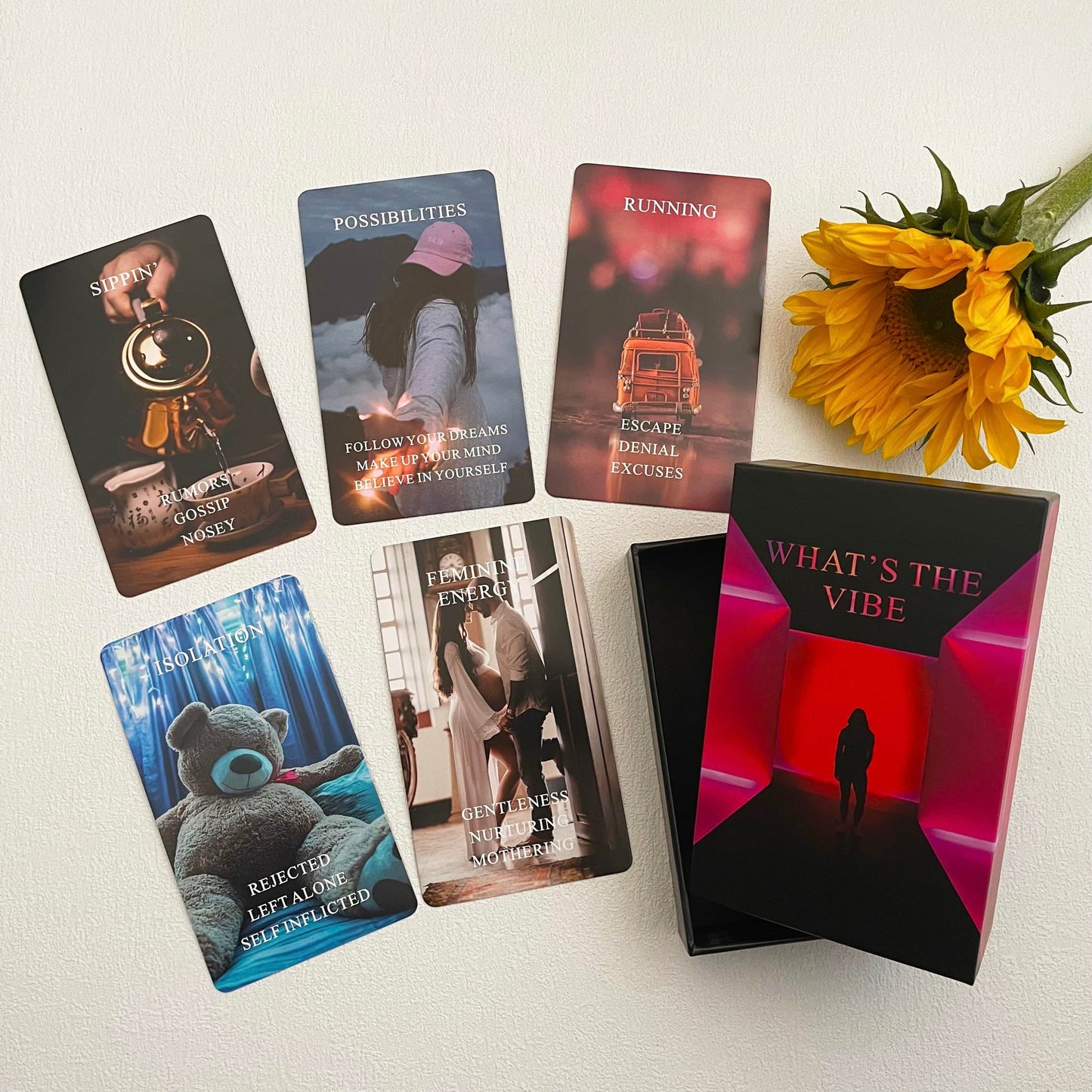 Jrskvaro What's The Vibe Oracle Cards Deck — Beginner Oracle for Career & Relationships