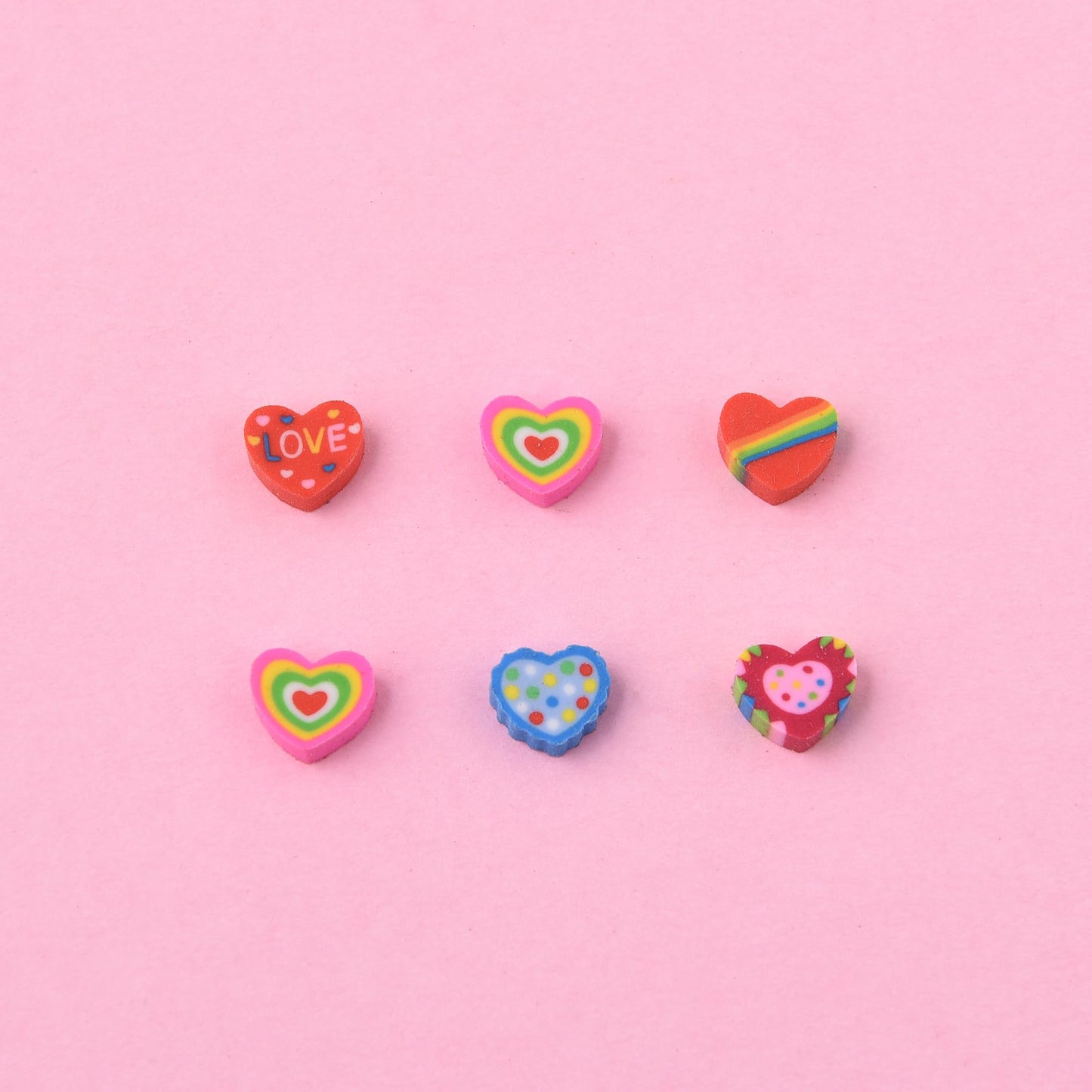 Jsehchya 400 Pcs Mini Heart Erasers for Kids Bulk – Back to School & Gift Favors