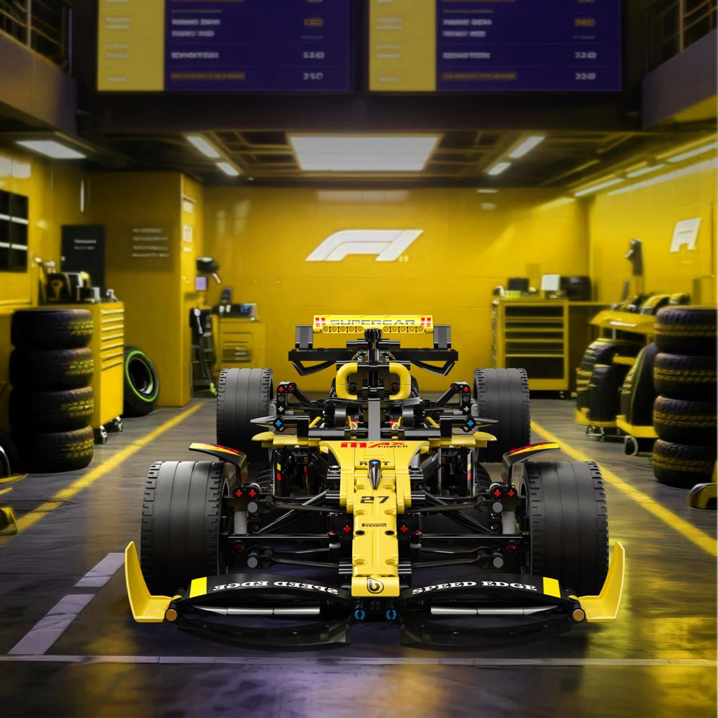 JSINMA Technic F1 RS20 Racing Car Kit – 1:8 Scale, 1650+ Pieces, Display Model, Gift for F1 Fans