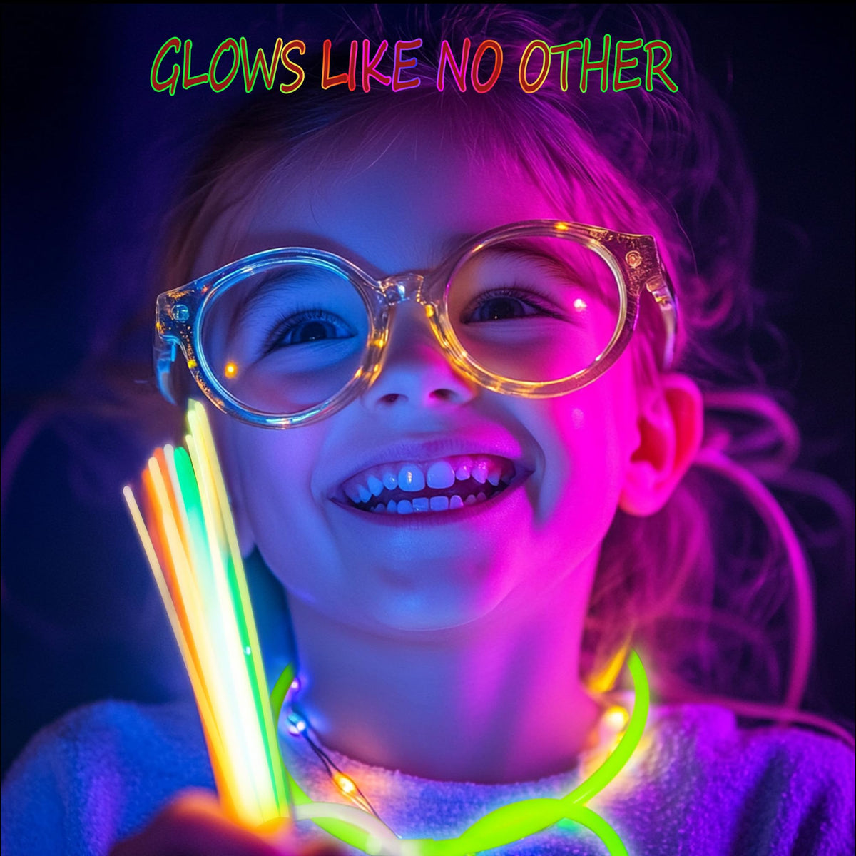 JSronms 300 Ultra Glow Sticks Bulk Party Pack – 8-inch Neon Glow Sticks with Bracelets & Necklaces