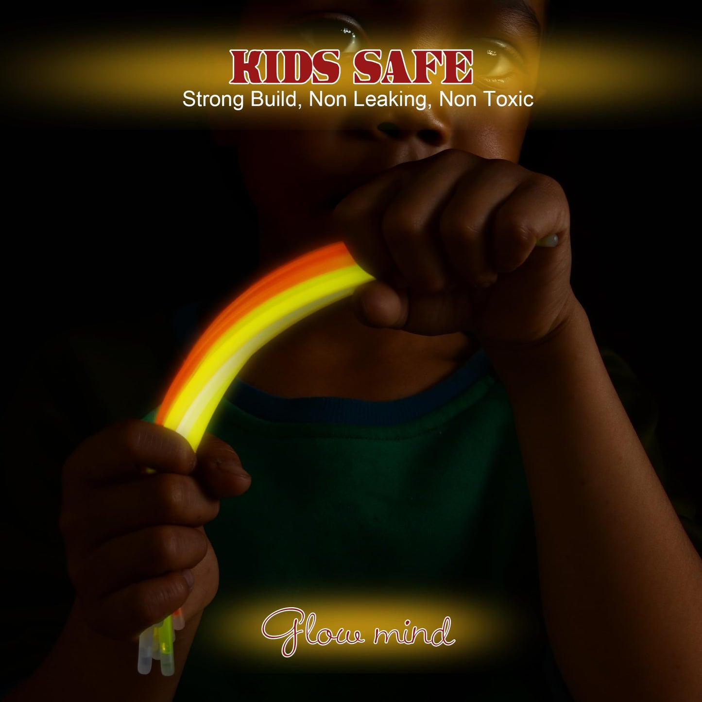 JSronms 500 Ultra Bright Glow Sticks – 8-inch Bulk Pack for Kids, Parties & Glow-in-the-Dark Decor