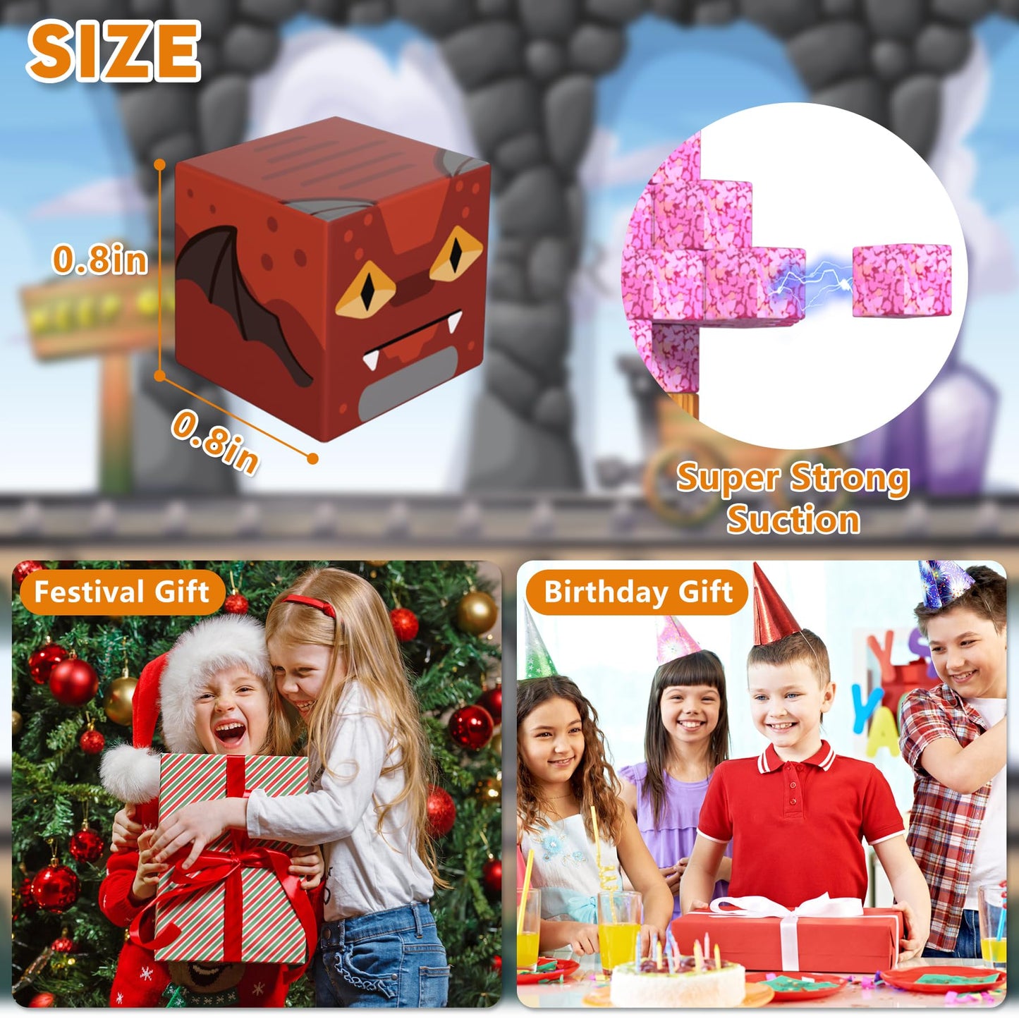 JTILEZU 150 PCS Magnetic Building Blocks – STEM Toy & Fidget Blocks for Kids