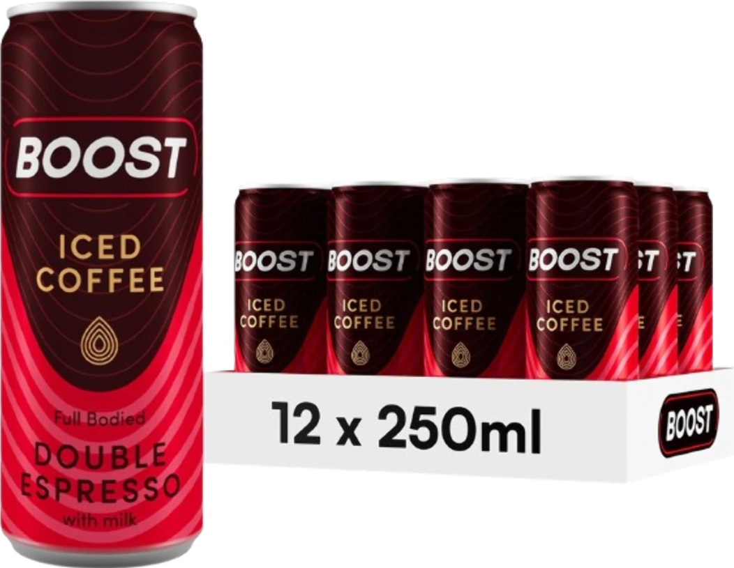 12 x Boost Iced Coffee Double Espresso  - 250Ml