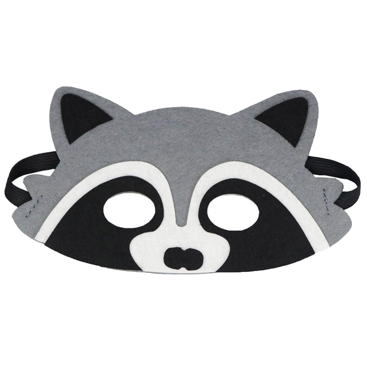 Jtnohx 10-Piece Raccoon Mask Set – Felt Animal Masks for Party & Creative Dress-Up