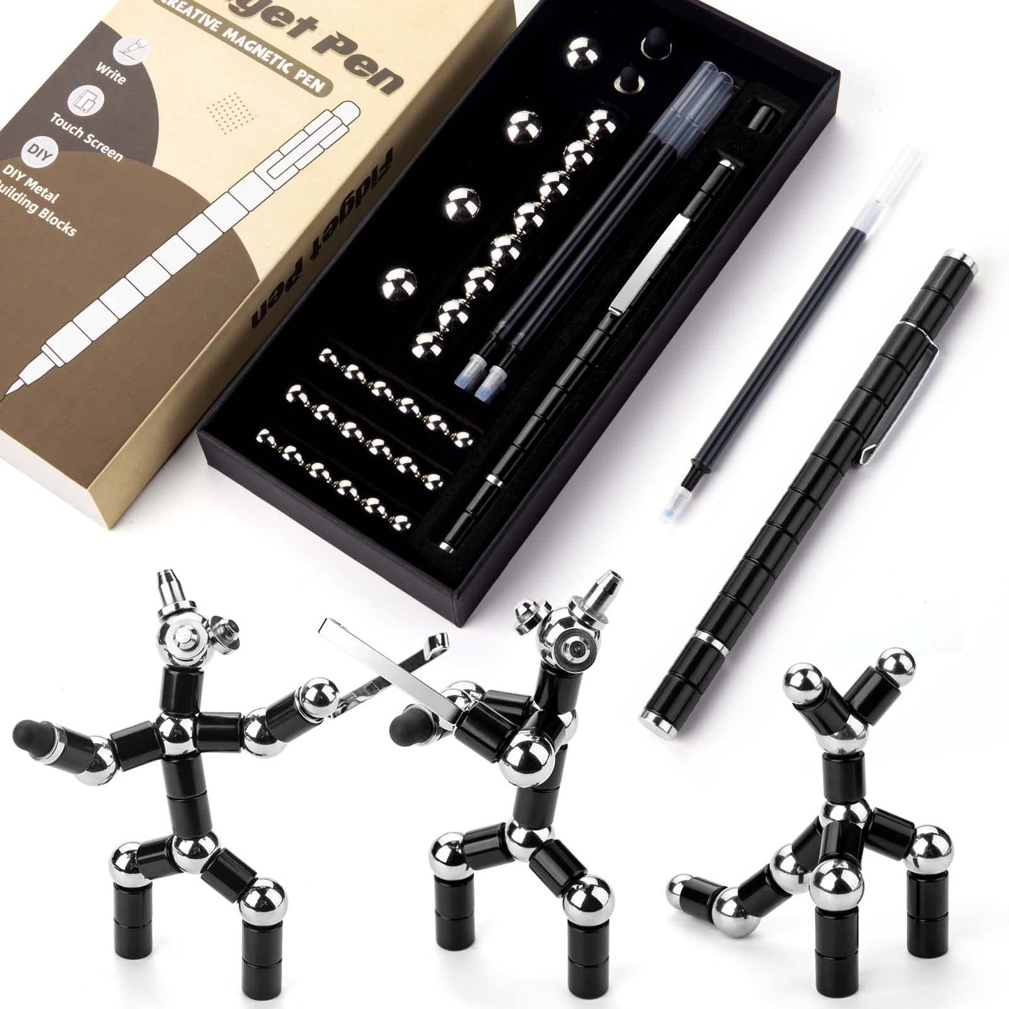 Juboury Magnetic Fidget Pen - Decompression Toy & Creative Desk Accessory