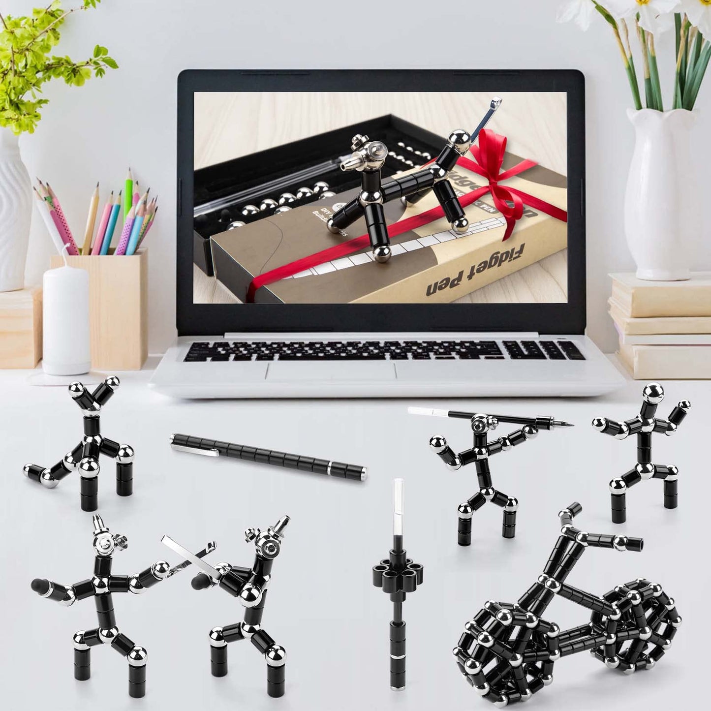 Juboury Magnetic Fidget Pen - Decompression Toy & Creative Desk Accessory