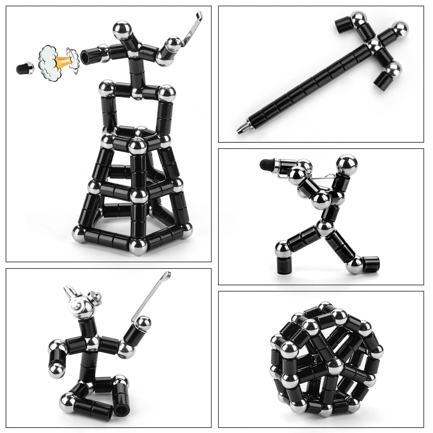 Juboury Magnetic Fidget Pen - Decompression Toy & Creative Desk Accessory