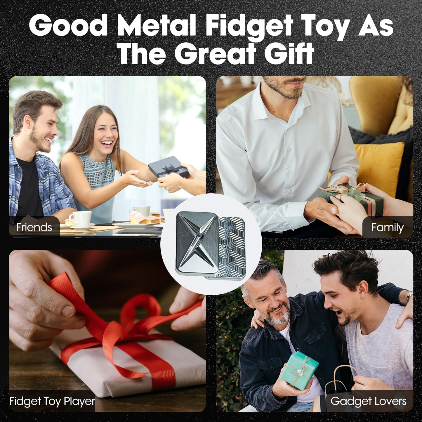 JUDIXY Lightning Infinite Fidget Slider – Metal Magnetic Haptic Toy for Focus, Anxiety & ADHD