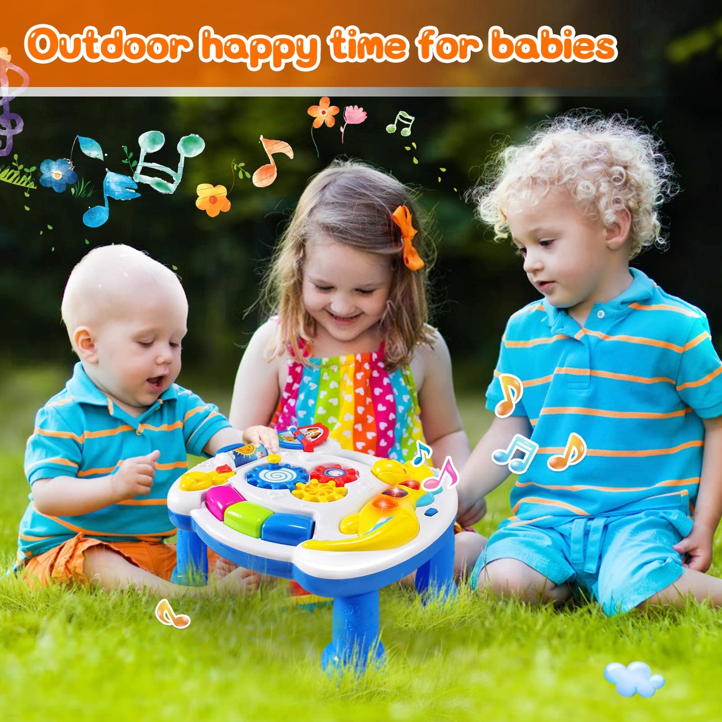 JUEJIAZKIY Music Baby Activity Center – 12-18 Months Toddler Toy for Early Learning