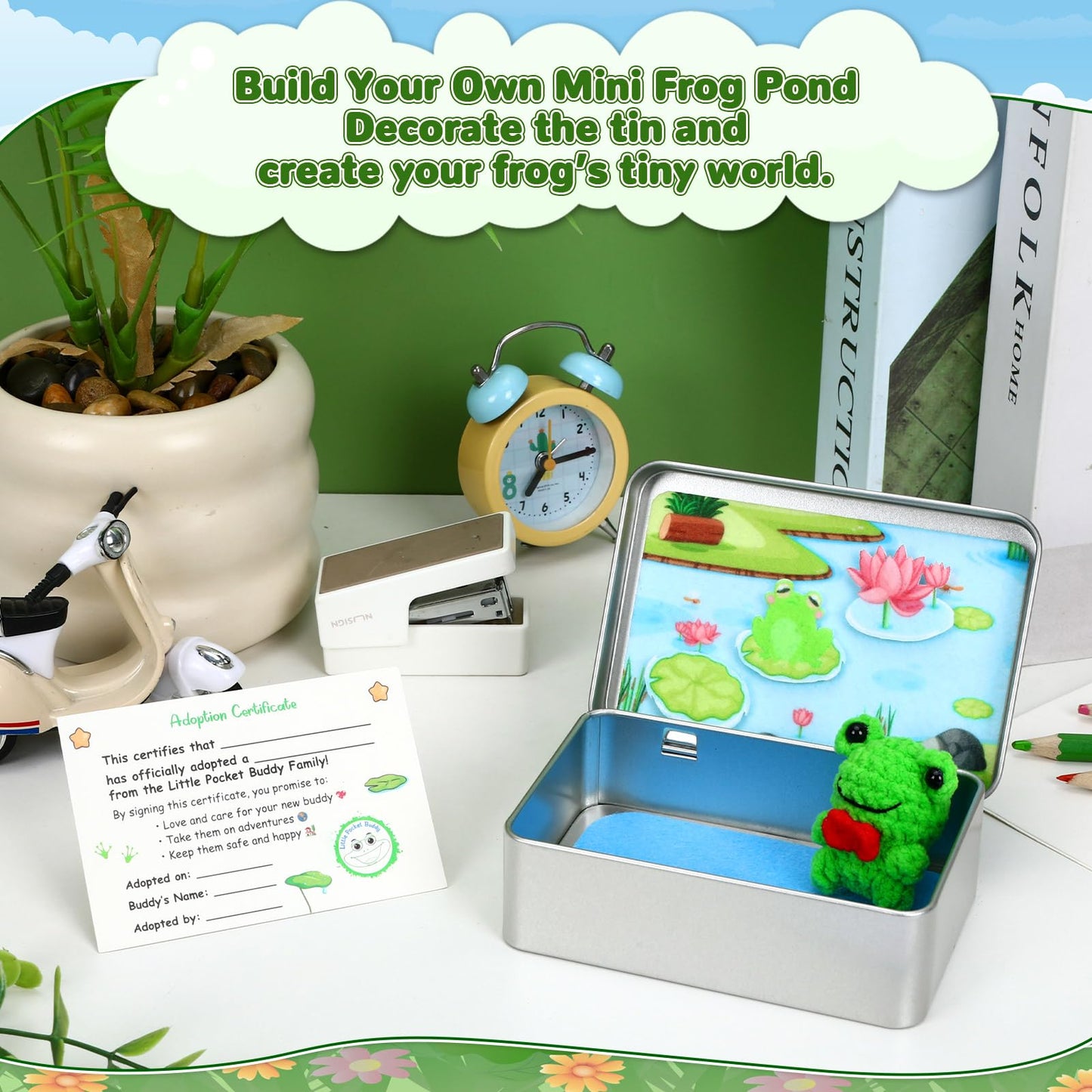 JULEASEL Little Pocket Frog — Mini Frog Keepsake, Portable Calm, Meaningful Gift