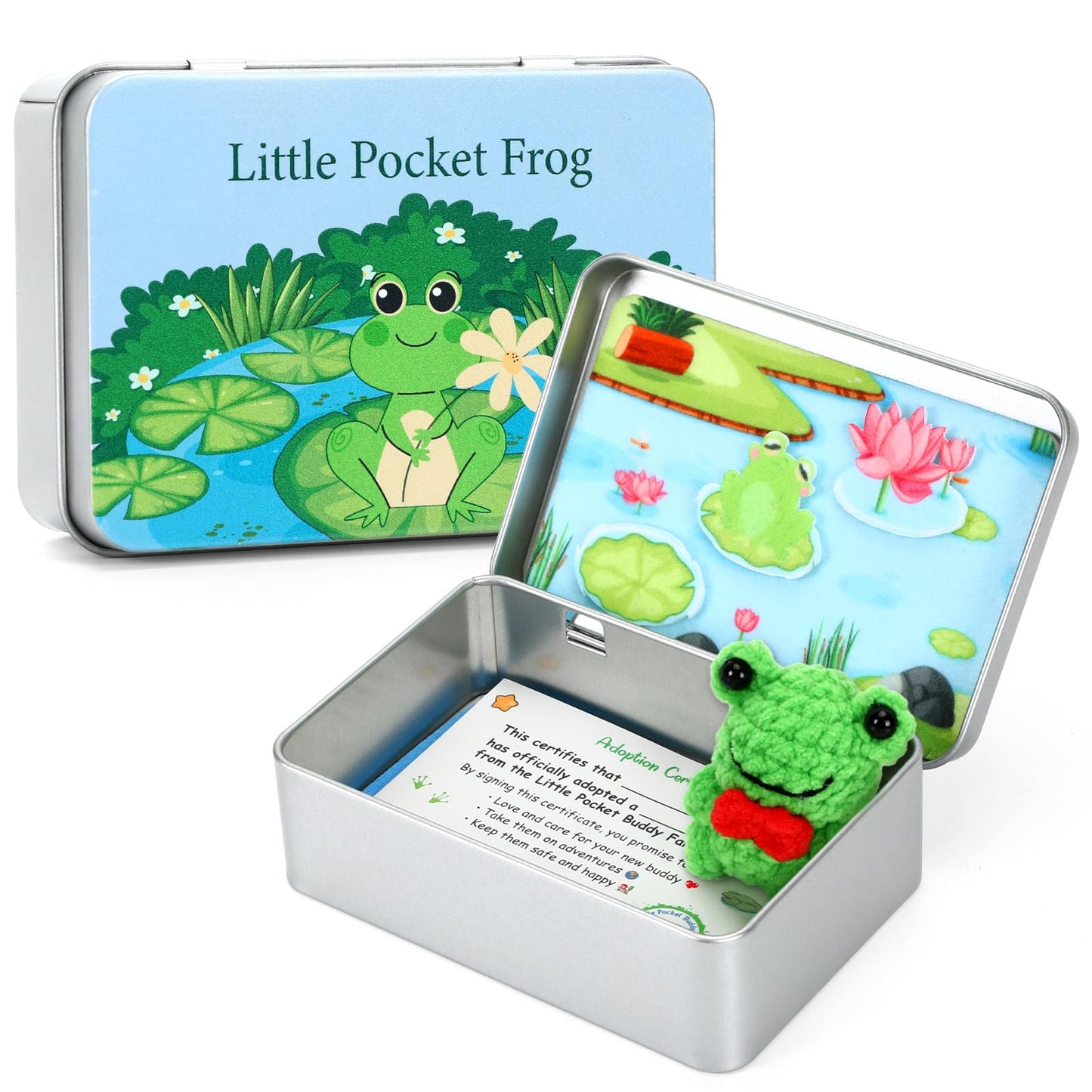 JULEASEL Little Pocket Frog — Mini Frog Keepsake, Portable Calm, Meaningful Gift