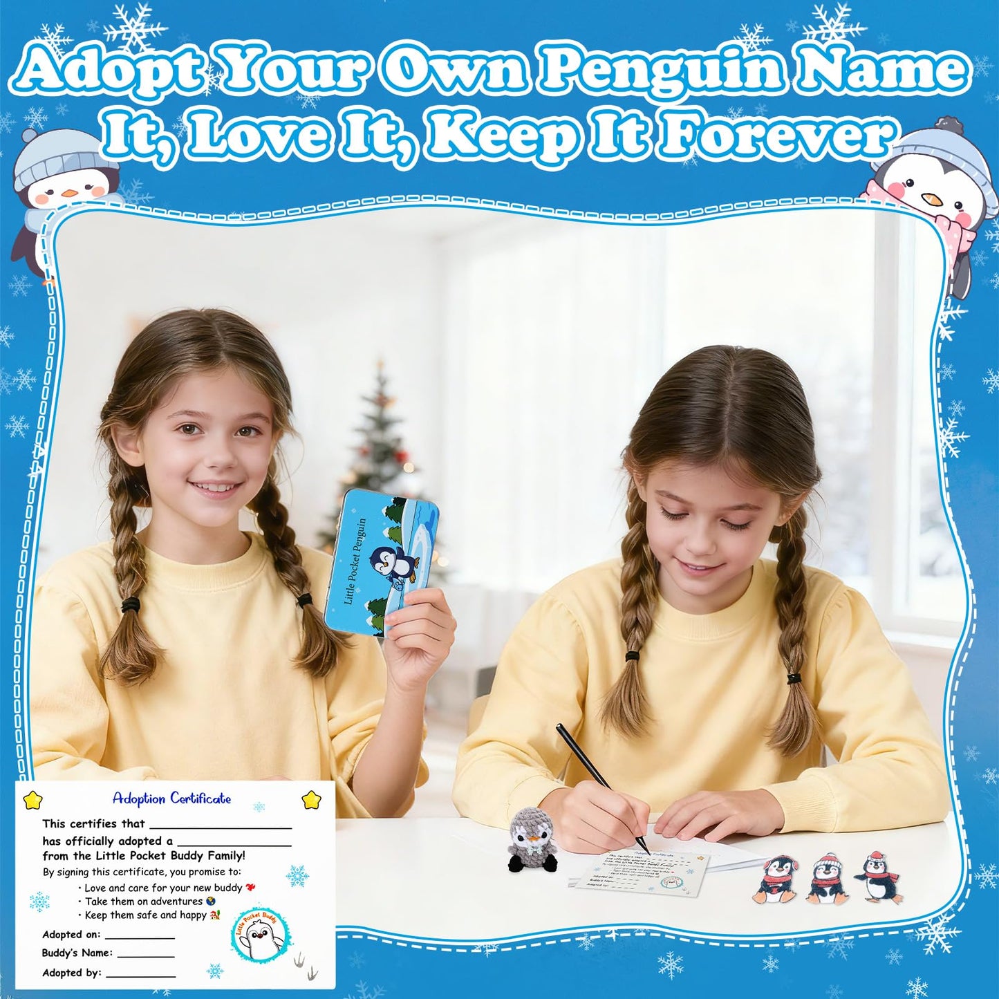 JULEASEL Little Pocket Penguin: Tiny Tin Box, Travel Buddy, and Thoughtful Gift