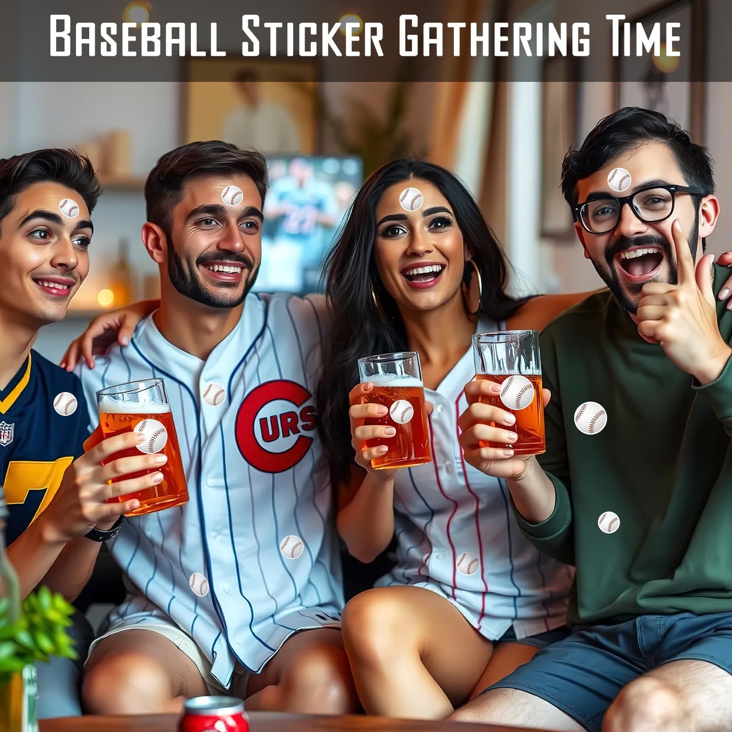 JULMELON 512Pcs Baseball Stickers for Kids – Water-Repellent, Self-Adhesive Helmet Stickers for Bottles, Notebooks & Scrapbooks