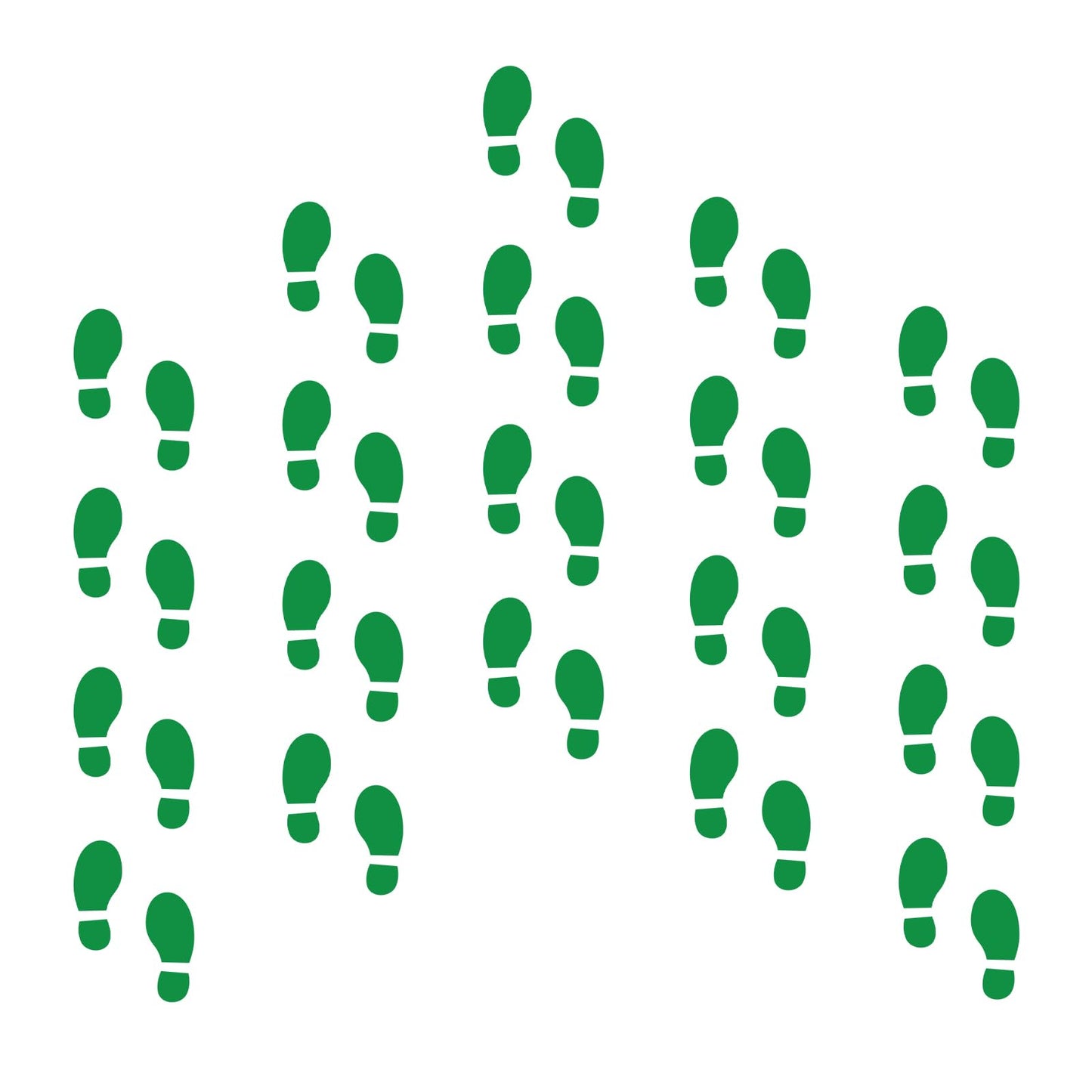JULMELON 16 Sheets Green Leprechaun Footprints Stickers – 1,500 Mini St Patrick's Day Crafts