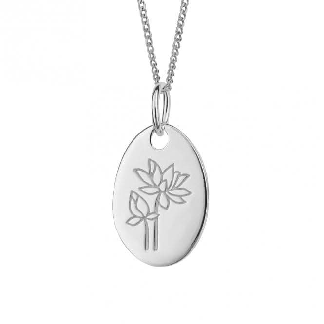 July Water Lily Birth Blooms Pendant P5121