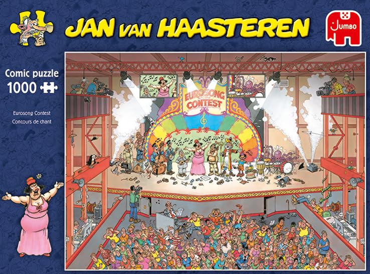 Jumbo Jan Van Haasteren Eurosong Contest 1000-Piece Jigsaw Puzzle for Adults – 68 x 49 cm