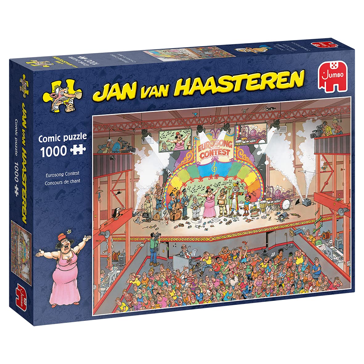 Jumbo Jan Van Haasteren Eurosong Contest 1000-Piece Jigsaw Puzzle for Adults – 68 x 49 cm