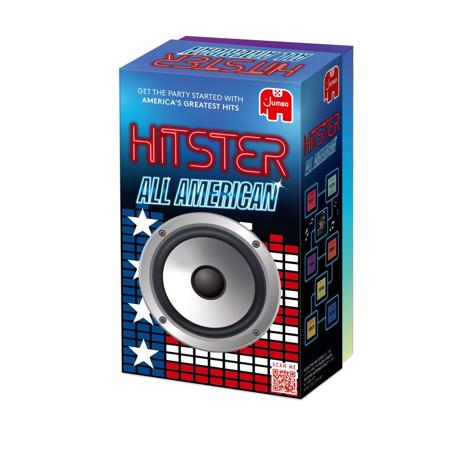 Jumbo Hitster: All American Music Quiz Card Game (2-10 Players, 300+ Hits) US Edition
