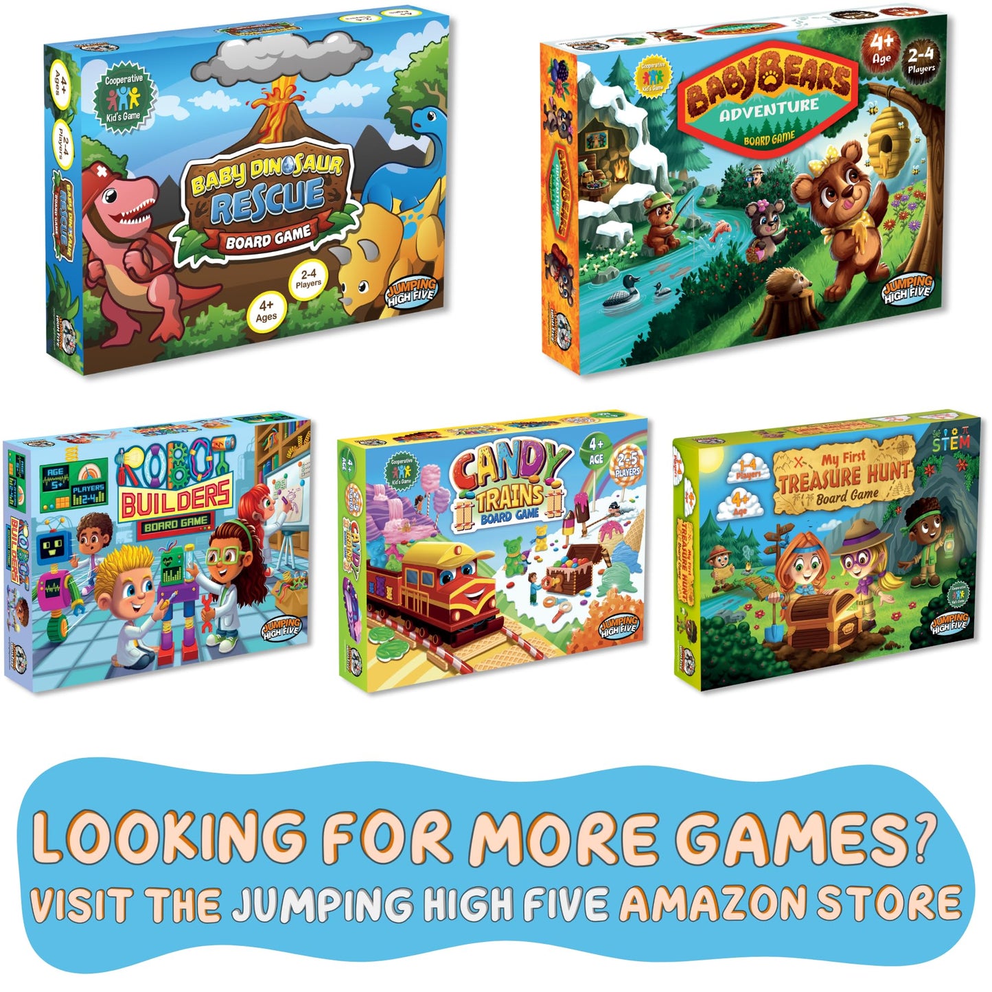Jumping High Five Baby Penguin Racing Board Game – Fun Family Play for Kids 4+