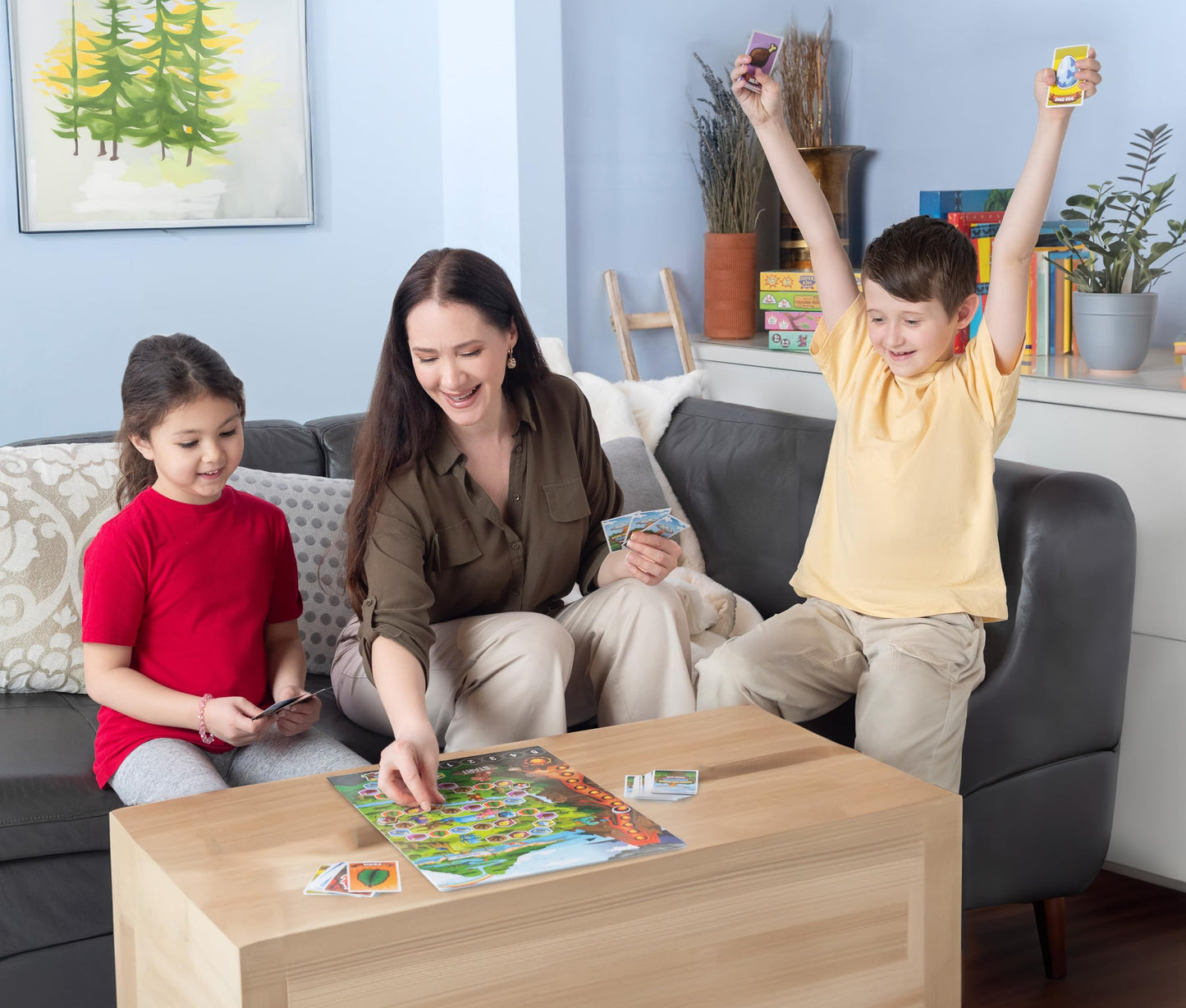 Jumping High Five Baby Dinosaur Rescue Board Game — Cooperative Family Adventure for Kids 4+