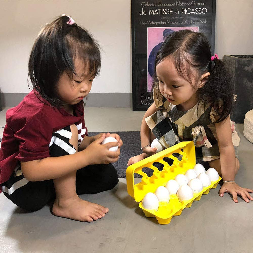 JUNBESTN Easter Matching Eggs — Colorful Connect Eggs for Toddlers 2-3 Years