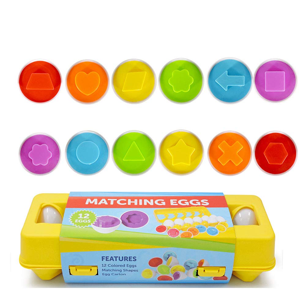 JUNBESTN Easter Matching Eggs — Colorful Connect Eggs for Toddlers 2-3 Years