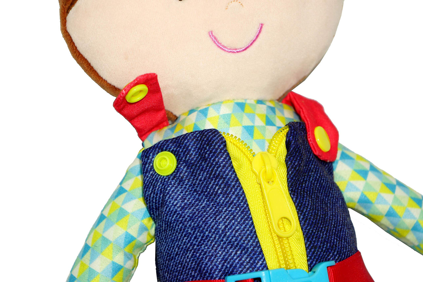 June Garden Dressy Friends Lucas – Montessori Dress-Up Plush Doll, 15.5in