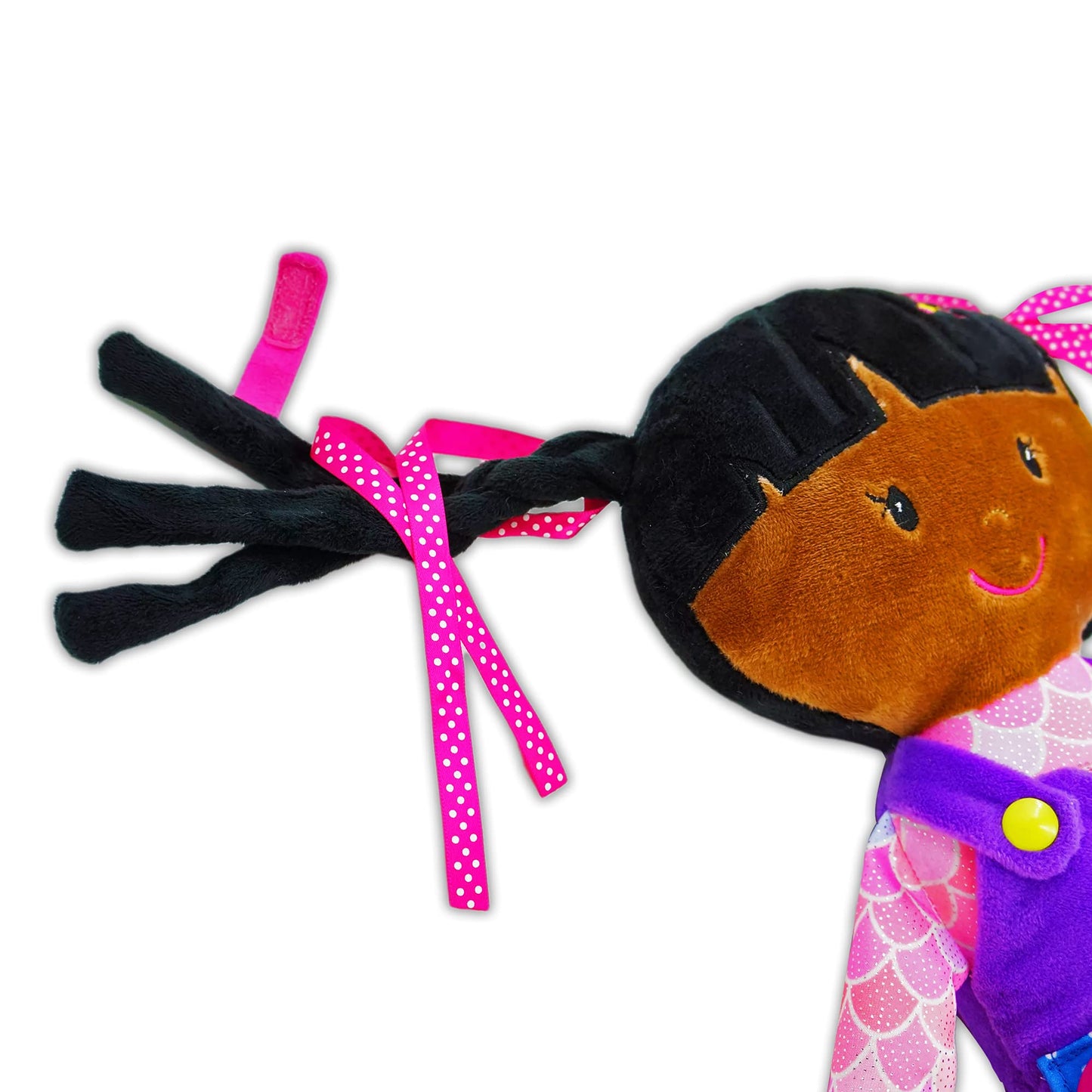 June Garden Dressy Friends Scarlett – Montessori Dress-Up Plush for Toddlers 2+