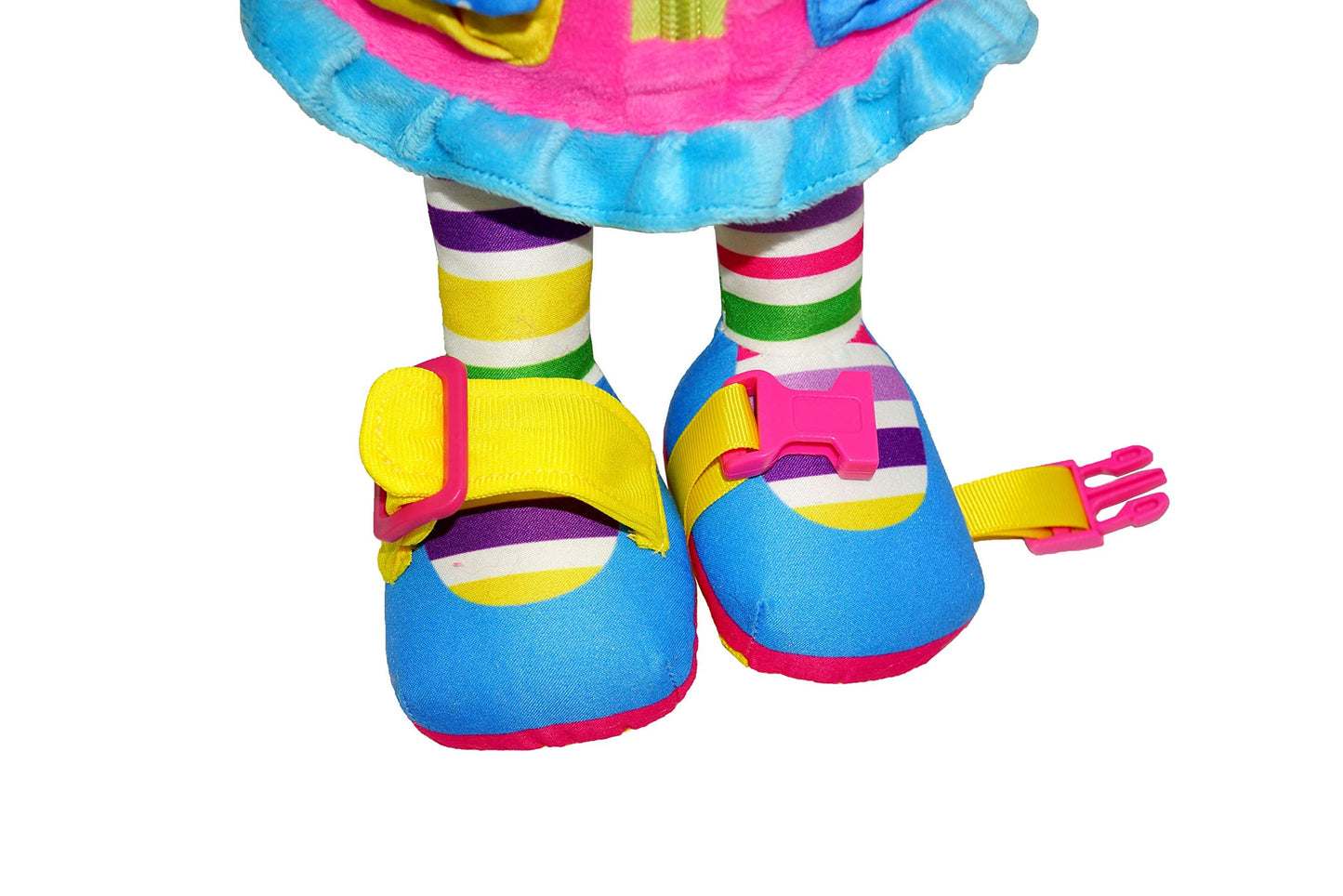 June Garden Dressy Friends Belle 15.5-Inch Montessori Dress-Up Plush | Educational Stuffed Doll for Kids 2 Years and Up