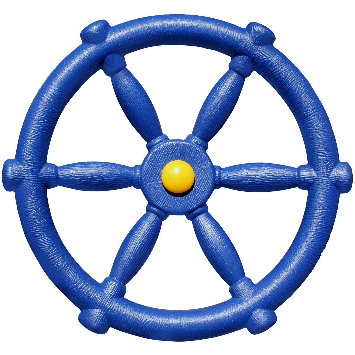 Jungle Gym Kingdom Pirate Ship Wheel for Kids — Blue Steering Wheel for Treehouse, Outdoor Playhouse & Backyard Playset