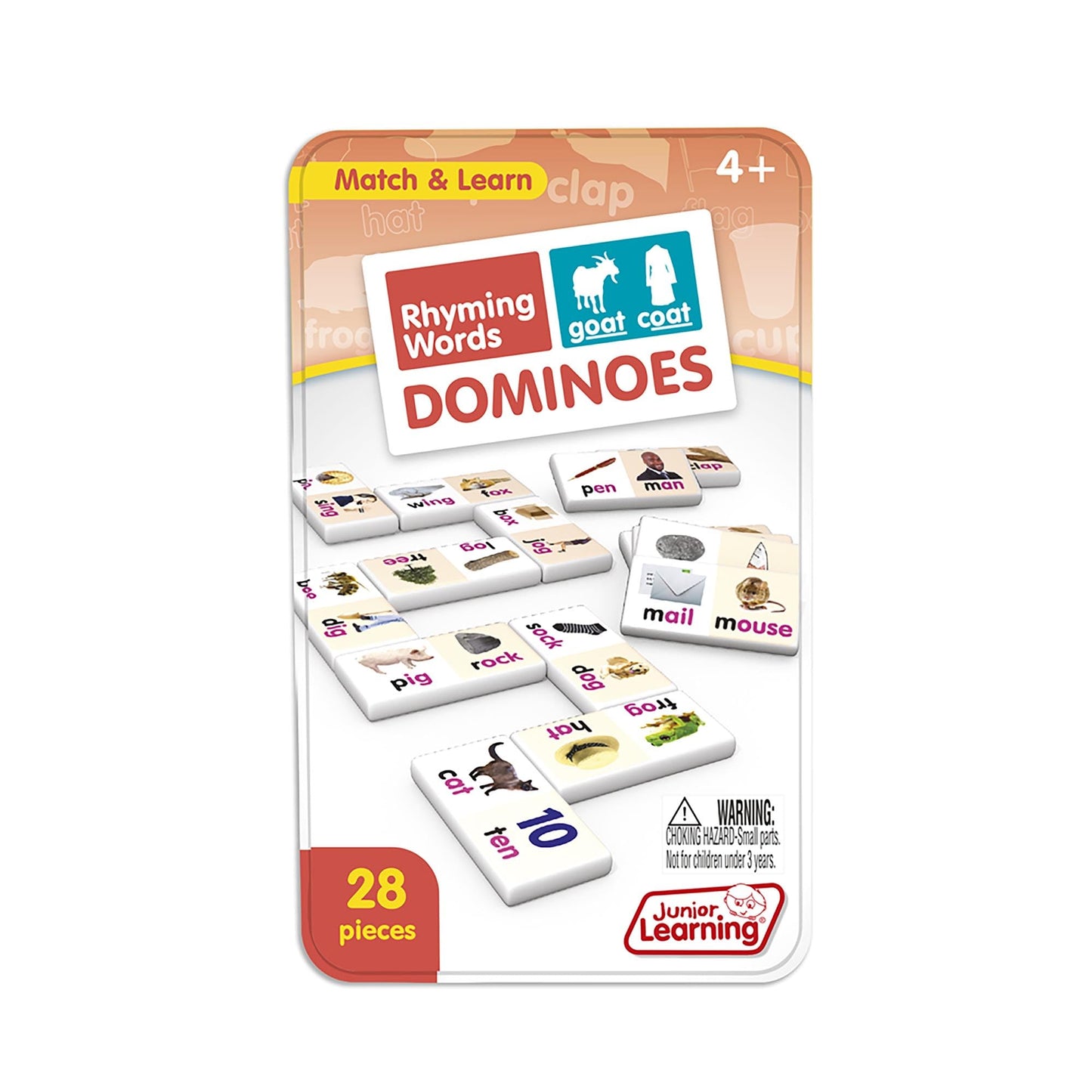 Junior Learning Rhyming Word Dominoes JL490 – Educational Action Games (Multi)